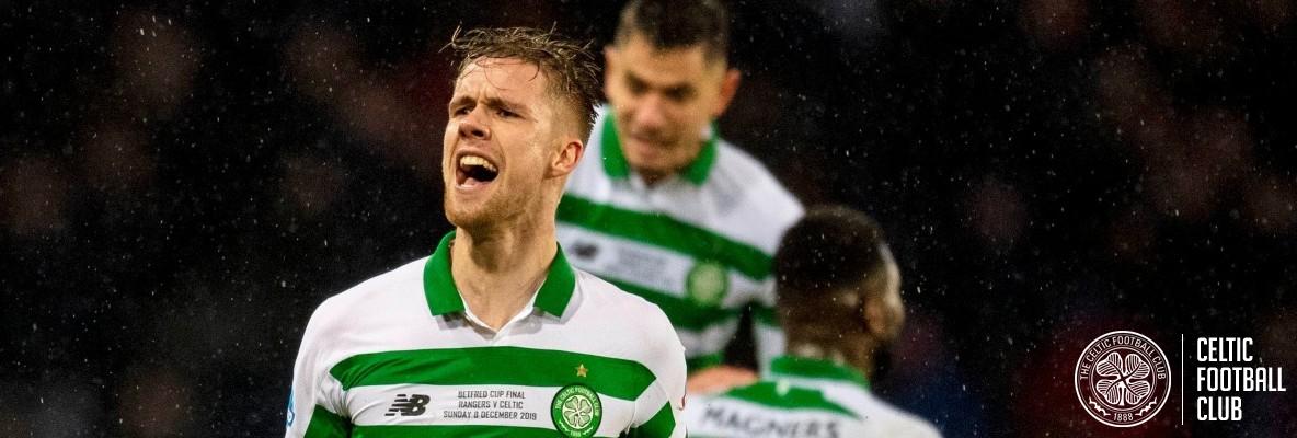 Kris Ajer celebrates tackles like it's his birthday!