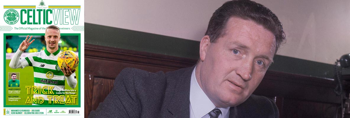 Jock Stein’s first game as manager of Celtic – 55 years ago today