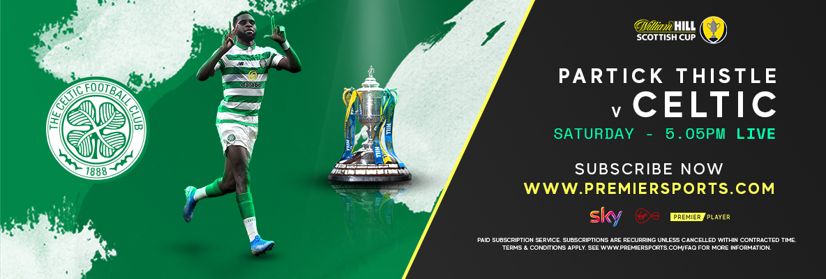 Hoops kick off Scottish Cup defence on Premier Sports