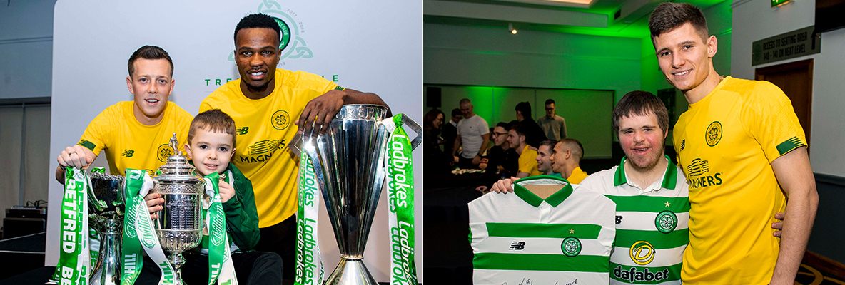 Celtic stars meet some very special fans 