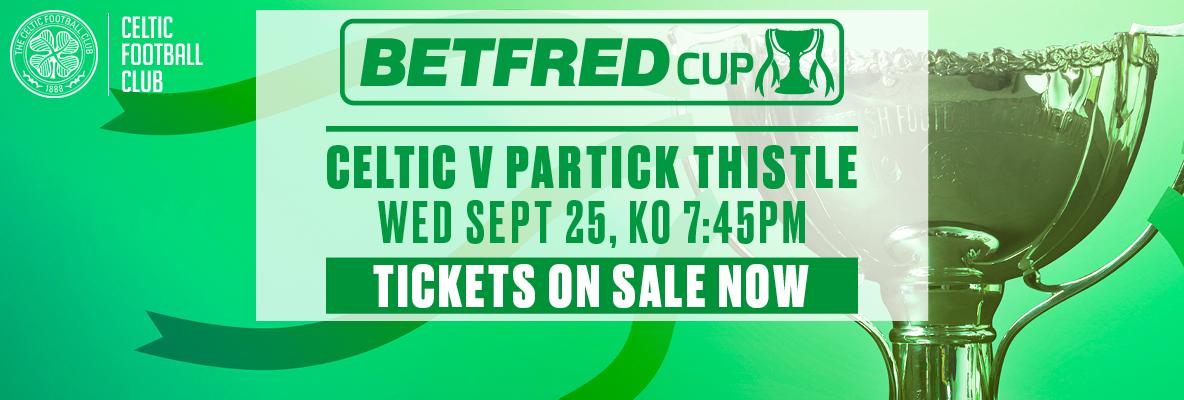 Tickets on sale as Betfred Cup journey continues v Partick Thistle