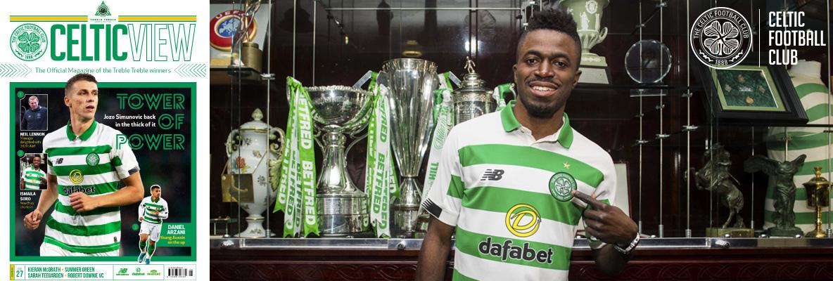 New Bhoy Ismaila Soro in this week’s Celtic View
