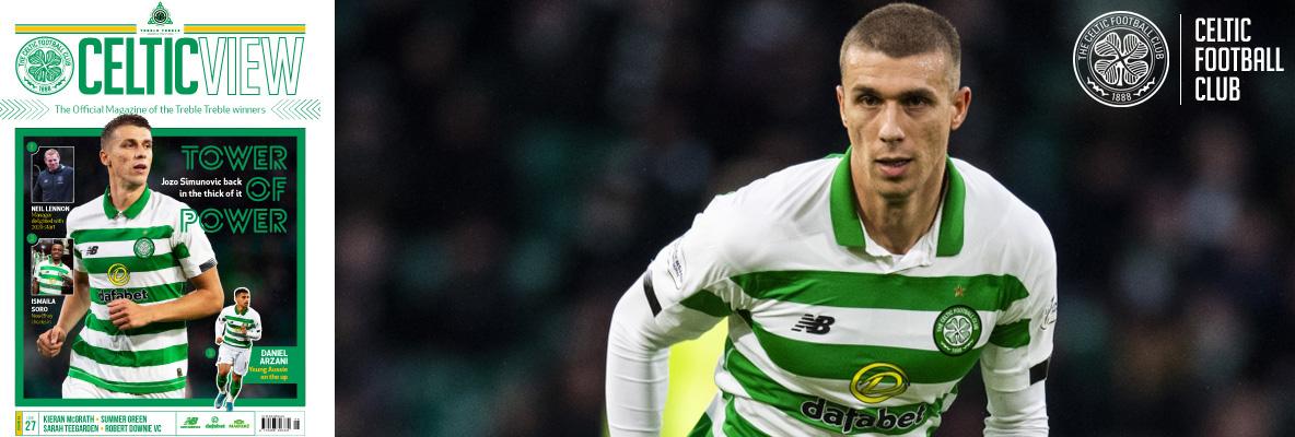 Jozo Simunovic is back in this week’s Celtic View