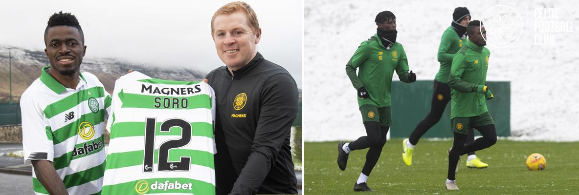 Neil Lennon excited by Soro potential after first day of training