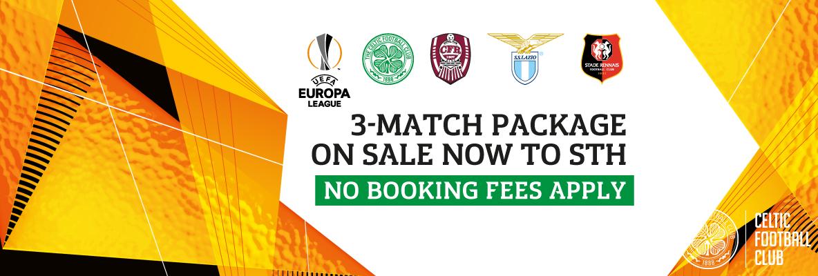 Europa League 3-match package STH buy online now and beat the queues