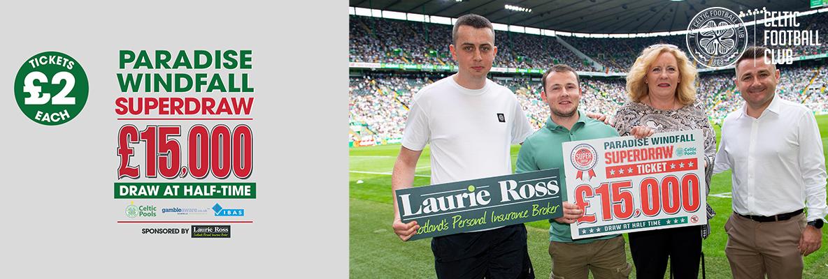 £15,000 to be won in the Paradise Windfall Superdraw v Copenhagen 