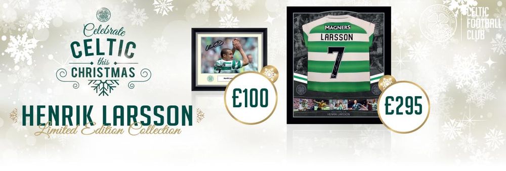 Lot 1722 - A CELTIC F.C. JERSEY SIGNED BY HENRIK