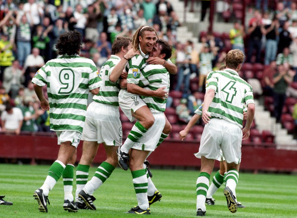 90s Football on X: Henrik Larsson at Celtic.  / X