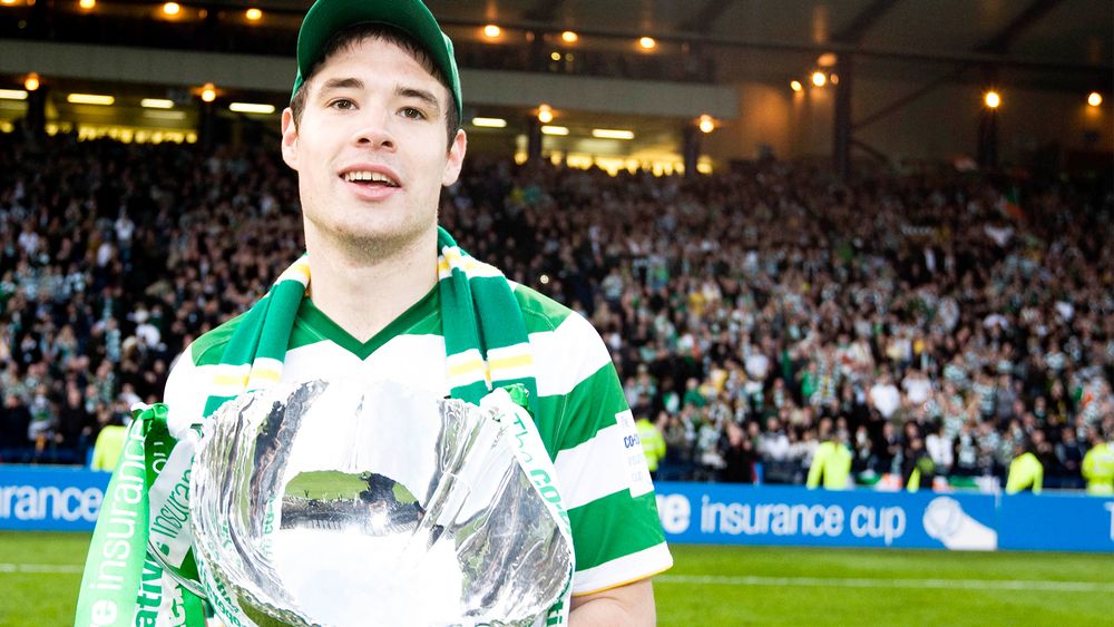Darren O'Dea with League Cup
