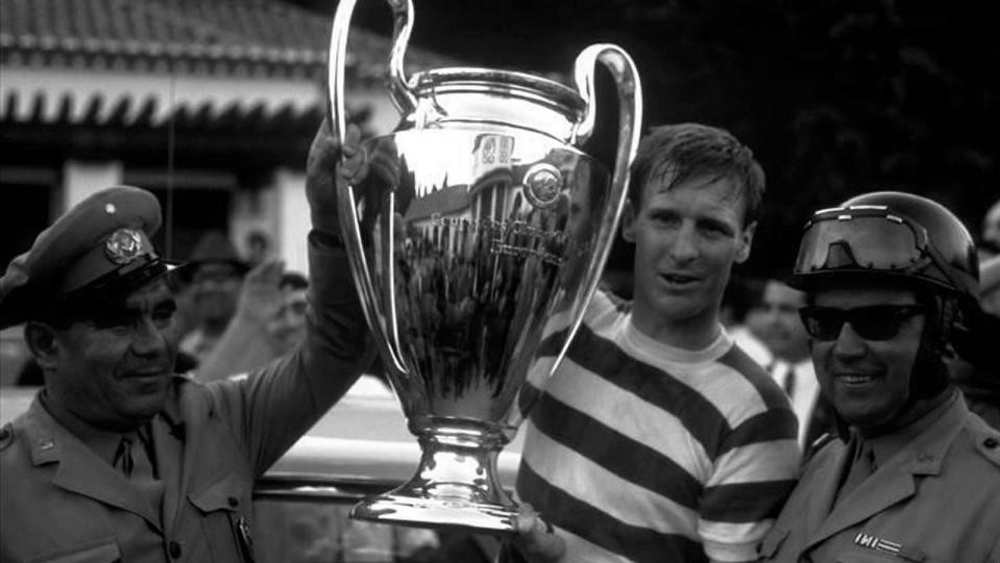 Celtic Captain Billy McNeill with European Cup